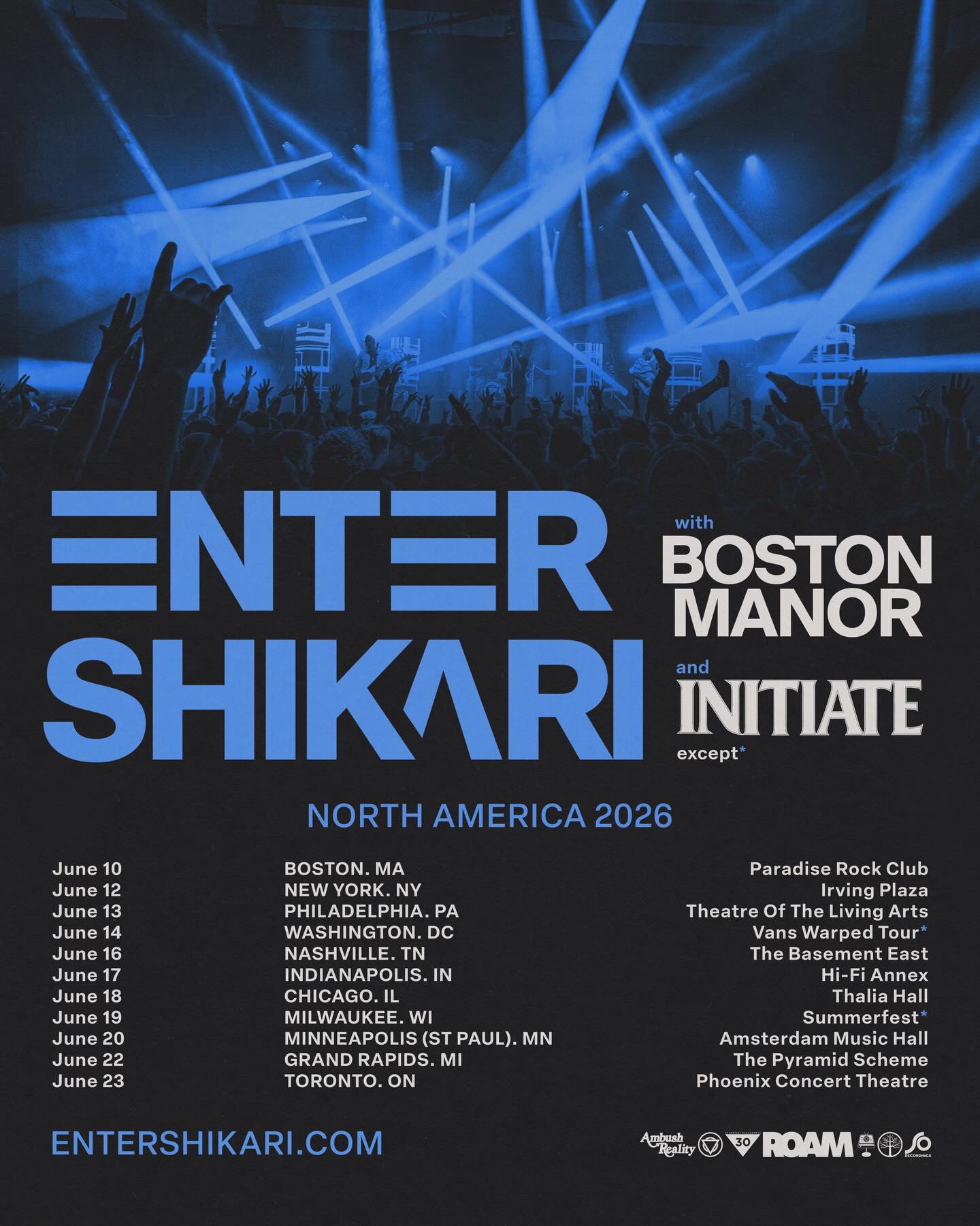 Initiate Tour Poster 2026